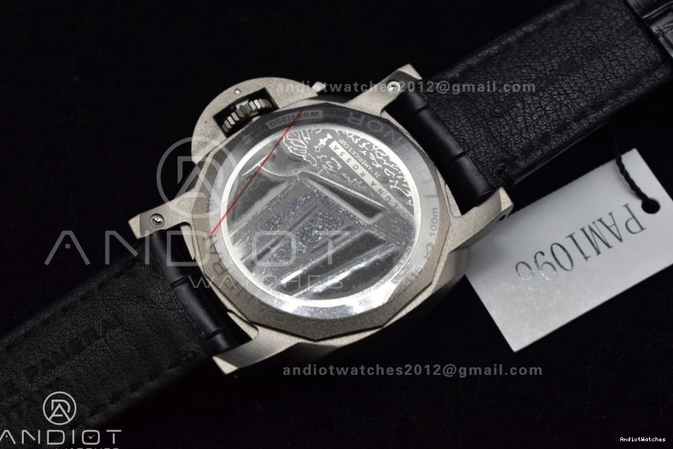 1:1 Dial UrbanStyle PAM1096 Super Best Luminor Titanium W Clone VSF P.9011 on Strap 986 GMT Edition 42mm Black Black Leather 0514